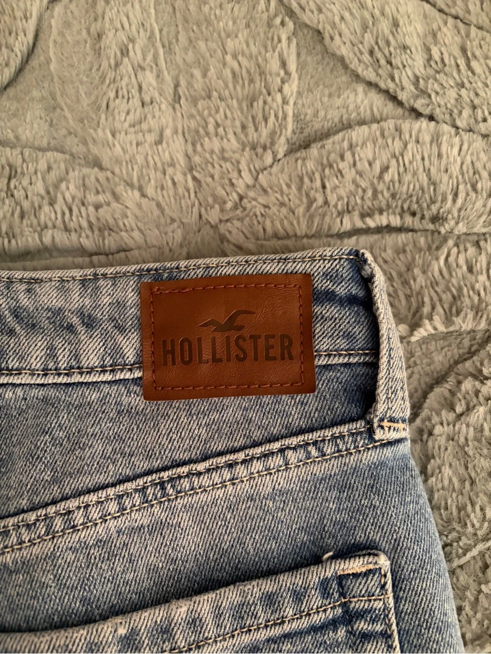 Hollister Women's Straight Leg Light Blue Jeans